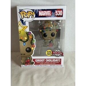 Funko Pop! Vinyl GROOT (HOLIDAY) #530 Glows in the Dark - Special Edition RARE